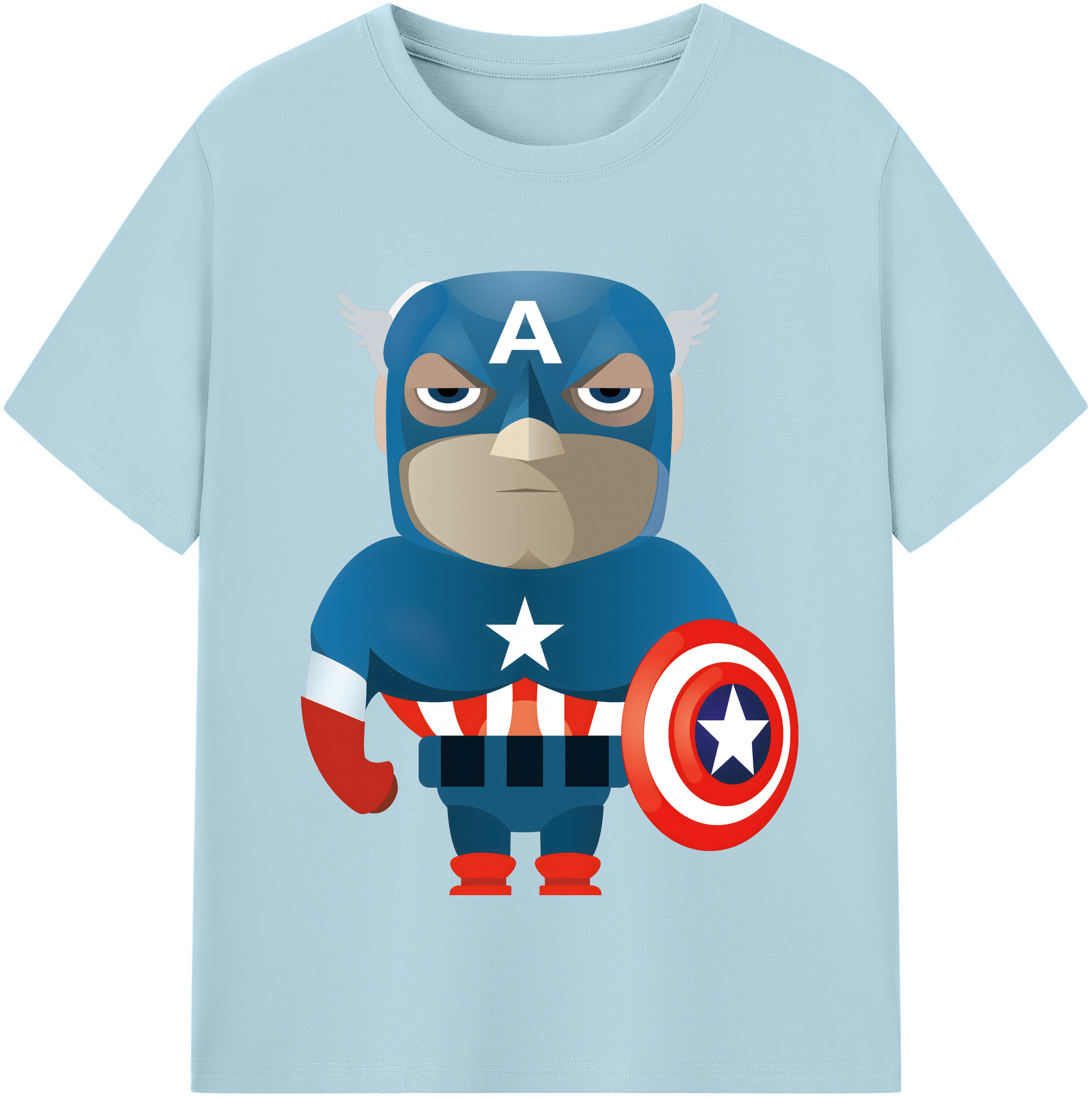 （画像用） アベンジャーズ The Avengers 綿100％半袖Tシャツ（フロントプリント）